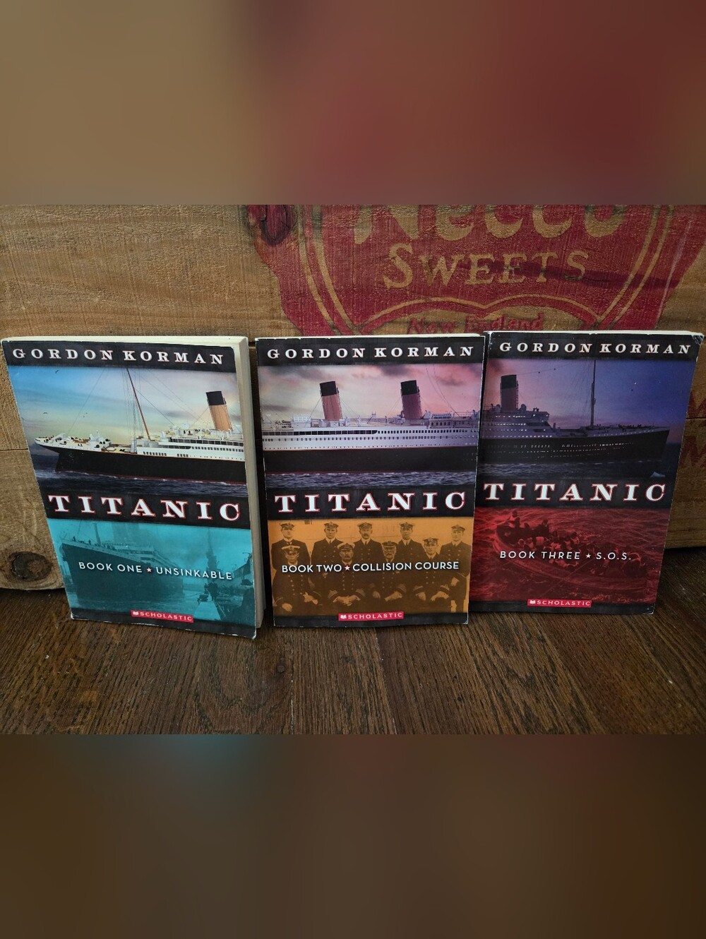 Lot Of Three Kids "Titanic" Chapter Books  Gordon Korman